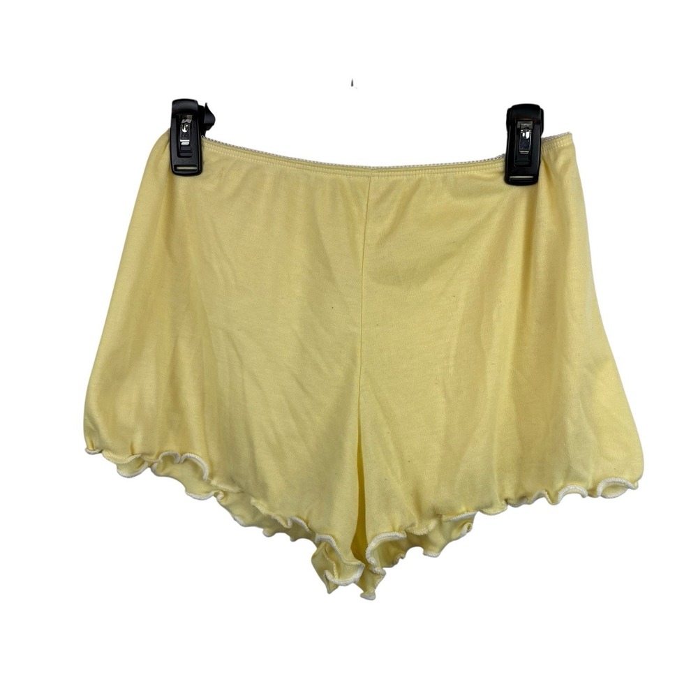 American Vintage Butter Yellow Ruffle Made in‎ USA Shorts Size M